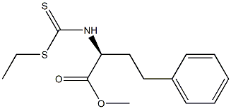 [S,(+)]-2-(Ethylthiocarbonothioylamino)-4-phenylbutyric acid methyl ester 结构式