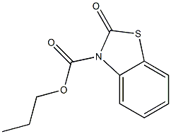 2,3-Dihydro-2-oxobenzothiazole-3-carboxylic acid propyl ester 结构式