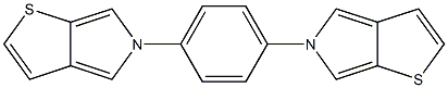 1,4-Bis[5H-thieno[2,3-c]pyrrol-5-yl]benzene 结构式