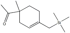 4-Acetyl-4-methyl-1-(trimethylsilylmethyl)-1-cyclohexene 结构式