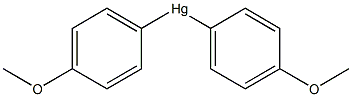 Bis(4-methoxyphenyl)mercury(II) 结构式