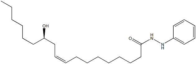 (9Z,12R)-N'-Phenyl-12-hydroxy-9-octadecenoic acid hydrazide 结构式