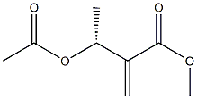 (3R)-3-Acetoxy-2-methylenebutanoic acid methyl ester 结构式