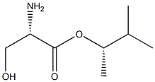 (S)-2-Amino-3-hydroxypropanoic acid (S)-1,2-dimethylpropyl ester 结构式