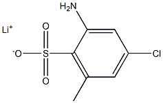 2-Amino-4-chloro-6-methylbenzenesulfonic acid lithium salt 结构式