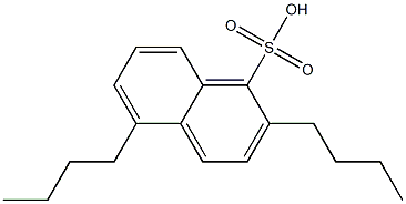 2,5-Dibutyl-1-naphthalenesulfonic acid 结构式