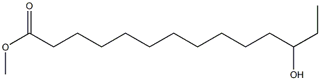 12-Hydroxytetradecanoic acid methyl ester 结构式
