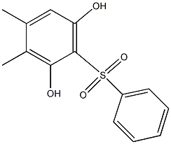 2,6-Dihydroxy-3,4-dimethyl[sulfonylbisbenzene] 结构式