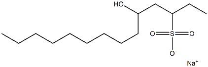 5-Hydroxytetradecane-3-sulfonic acid sodium salt 结构式