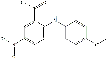 2-(p-Anisidino)-5-nitrobenzoyl chloride 结构式