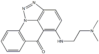 5-[2-Dimethylaminoethylamino]-6H-[1,2,3]triazolo[4,5,1-de]acridin-6-one 结构式