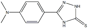 5-[4-(Dimethylamino)phenyl]-2,4-dihydro-3H-1,2,4-triazole-3-thione 结构式