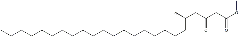 [S,(-)]-5-Methyl-3-oxotetracosanoic acid methyl ester 结构式