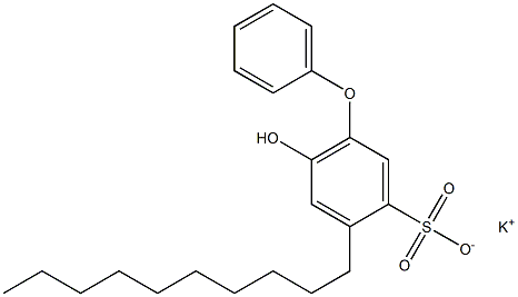 6-Hydroxy-4-decyl[oxybisbenzene]-3-sulfonic acid potassium salt 结构式