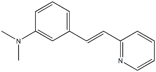 2-(3-(Dimethylamino)styryl)pyridine 结构式