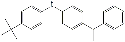 4-(1-Phenylethyl)phenyl 4-tert-butylphenylamine 结构式