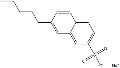 7-Pentyl-2-naphthalenesulfonic acid sodium salt 结构式