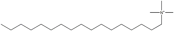 N,N,N-Trimethyl-1-heptadecanaminium 结构式