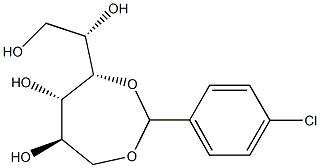 1-O,4-O-(4-Chlorobenzylidene)-L-glucitol 结构式