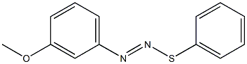 1-[(Phenylthio)azo]-3-methoxybenzene 结构式