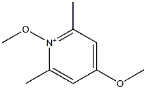 1,4-Dimethoxy-2,6-dimethylpyridinium 结构式