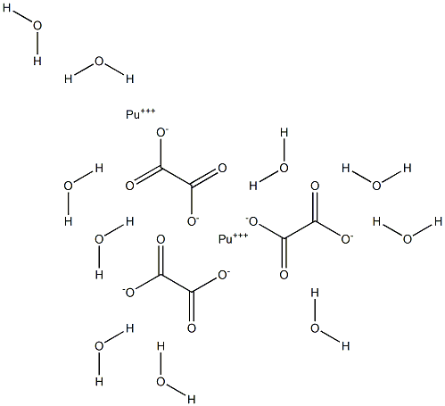 Plutonium(III) oxalate decahydrate 结构式