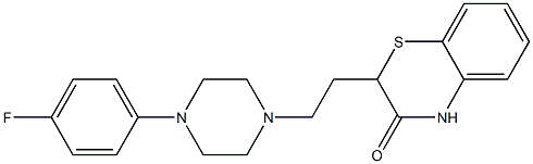 2-[2-[4-(4-Fluorophenyl)piperazin-1-yl]ethyl]-2H-1,4-benzothiazin-3(4H)-one 结构式