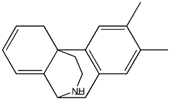 (+)-6,7-Dimethyl-4H-10,4a-(iminoethano)phenanthrene 结构式