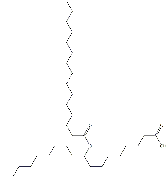 9-Pentadecanoyloxyoctadecanoic acid 结构式