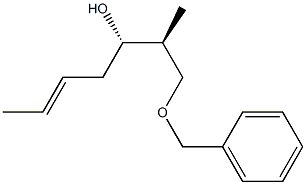 (2S,3S)-1-(Benzyloxy)-2-methyl-5-hepten-3-ol 结构式