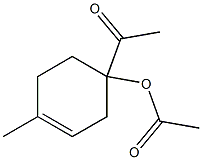 Acetic acid 1-acetyl-4-methyl-3-cyclohexenyl ester 结构式