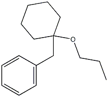 [(1-Propoxycyclohexyl)methyl]benzene 结构式