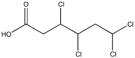 3,4,6,6-Tetrachlorocaproic acid 结构式