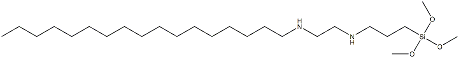 3-(Trimethoxysilyl)-N-[2-(heptadecylamino)ethyl]propan-1-amine 结构式