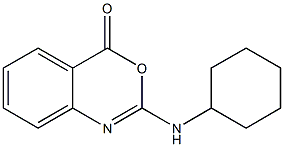 2-Cyclohexylamino-4H-3,1-benzoxazin-4-one 结构式