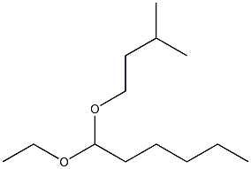Hexanal ethyl(3-methylbutyl)acetal 结构式