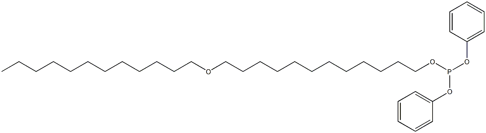 Phosphorous acid 12-(dodecyloxy)dodecyldiphenyl ester 结构式