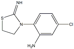 5-Chloro-2-(2-imino-3-thiazolidinyl)aniline 结构式