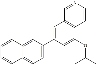 5-(Isopropyloxy)-7-(2-naphtyl)isoquinoline 结构式