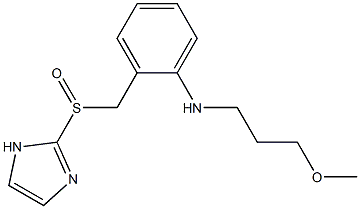 N-(3-Methoxypropyl)-2-[(1H-imidazol-2-yl)sulfinylmethyl]aniline 结构式