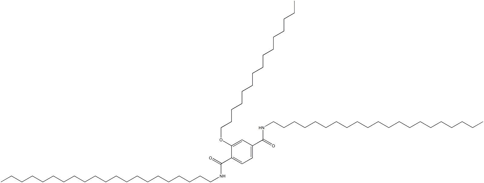 2-(Pentadecyloxy)-N,N'-dihenicosylterephthalamide 结构式