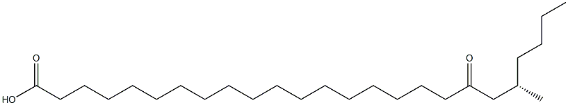 [S,(-)]-21-Methyl-19-oxopentacosanoic acid 结构式