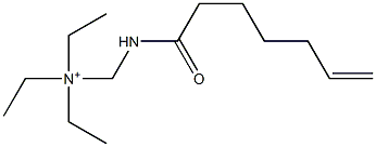 N,N-Diethyl-N-[(6-heptenoylamino)methyl]ethanaminium 结构式