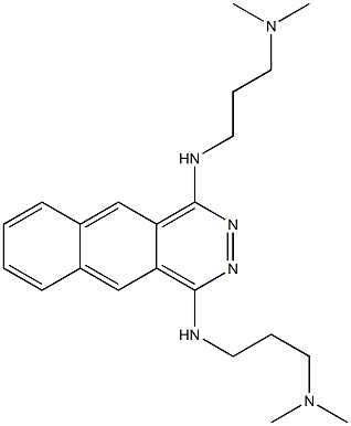 1,4-Bis(3-dimethylaminopropylamino)benzo[g]phthalazine 结构式