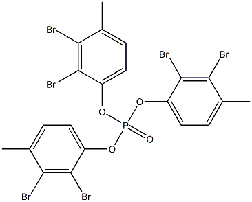 Phosphoric acid tris(2,3-dibromo-4-methylphenyl) ester 结构式