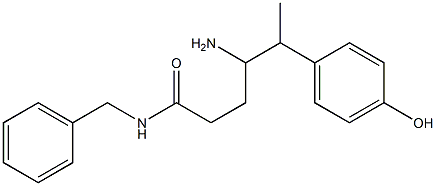 N-Benzyl-4-amino-5-(4-hydroxyphenyl)hexanamide 结构式