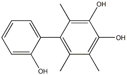 2,5,6-Trimethyl-1,1'-biphenyl-2',3,4-triol 结构式