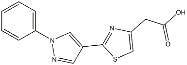 2-(2-Phenyl-2H-pyrazol-4-yl)thiazole-4-acetic acid 结构式