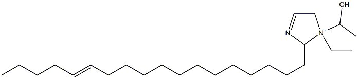 1-Ethyl-1-(1-hydroxyethyl)-2-(13-octadecenyl)-3-imidazoline-1-ium 结构式