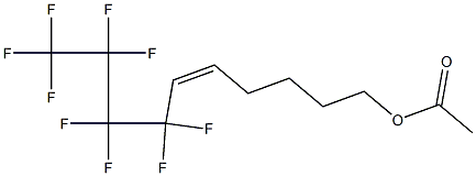 Acetic acid (5Z)-7,7,8,8,9,9,10,10,10-nonafluoro-5-decenyl ester 结构式